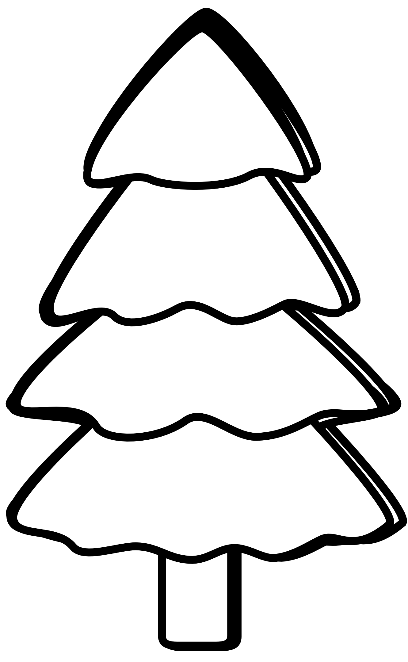 clipart christmas black and white