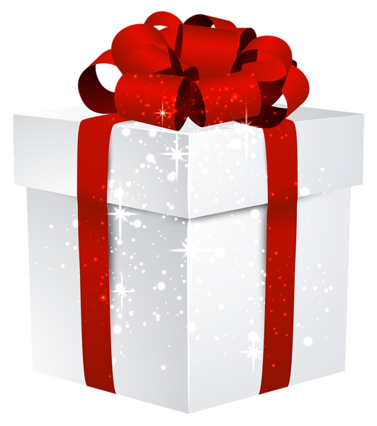 Mystery clipart mystery present. White shining gift box