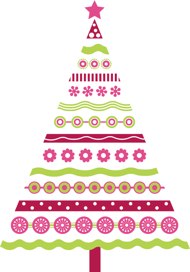 Clipart pencil christmas. Pink tree find craft