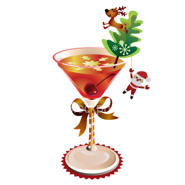 cocktail clipart christmas