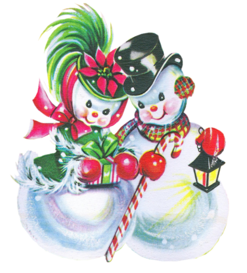 Holiday clipart holiday card. High fashion snow couple