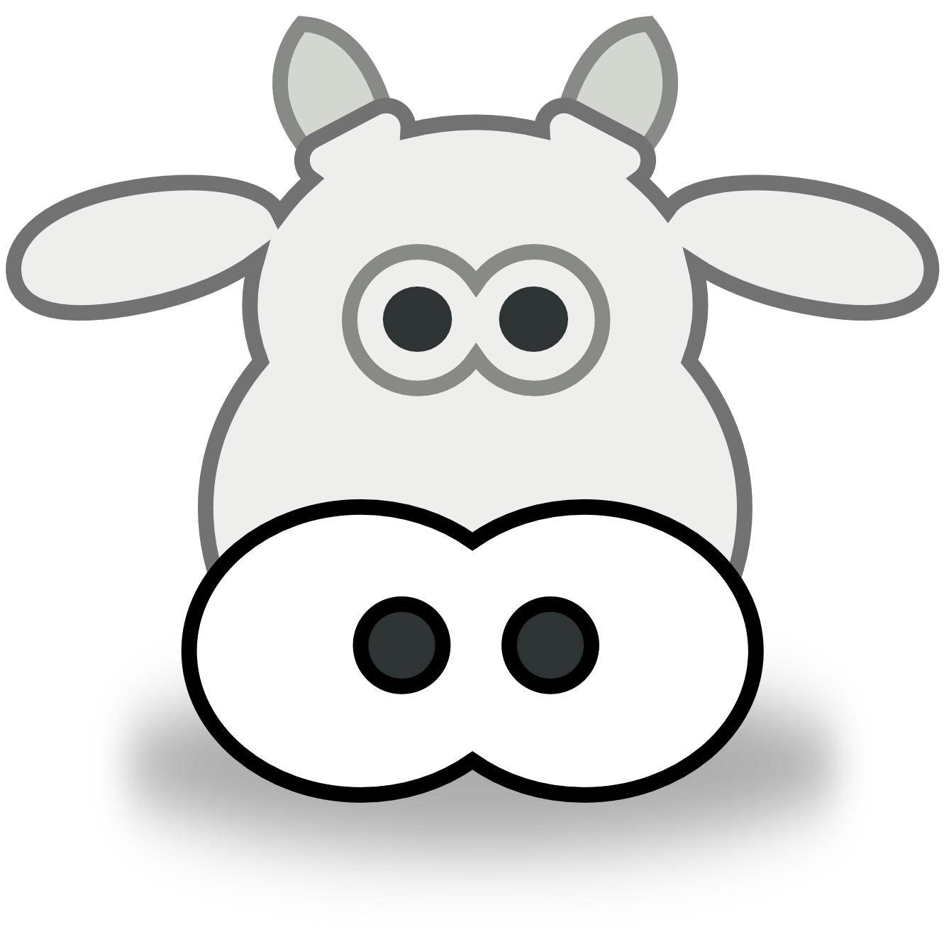 Face panda free images. Indian clipart cow