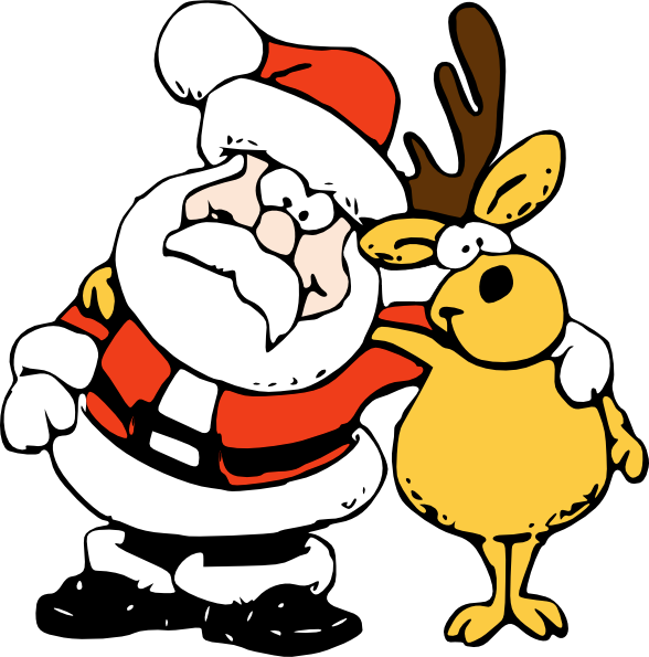 Note clipart christmas. Reindeer free graphics say