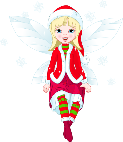 clipart christmas fairy