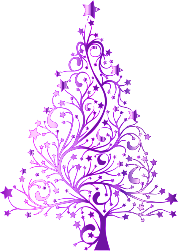purple clipart christmas