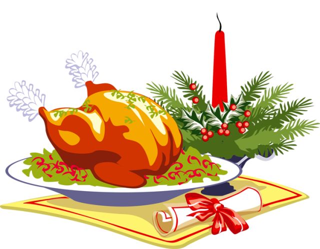 luncheon clipart holiday feast