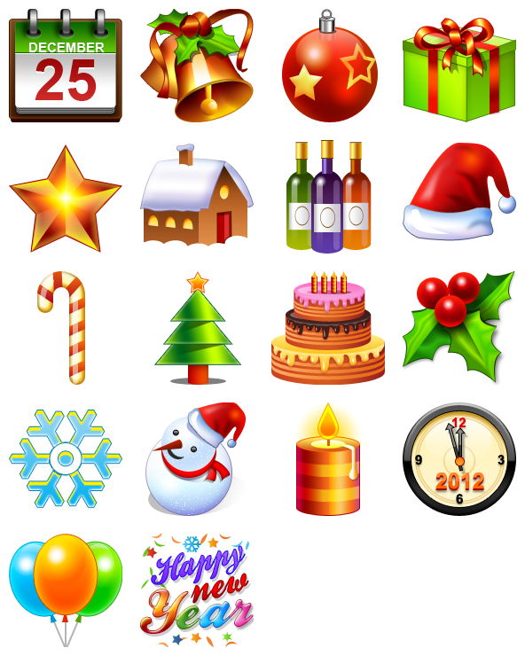 clipart christmas icon