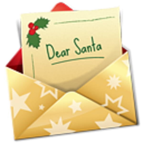 clipart santa letter
