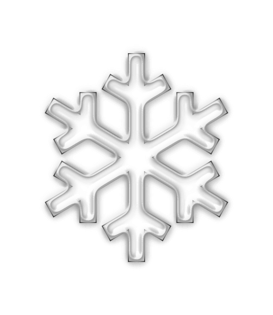 January clipart large snowflake. White line art christmas