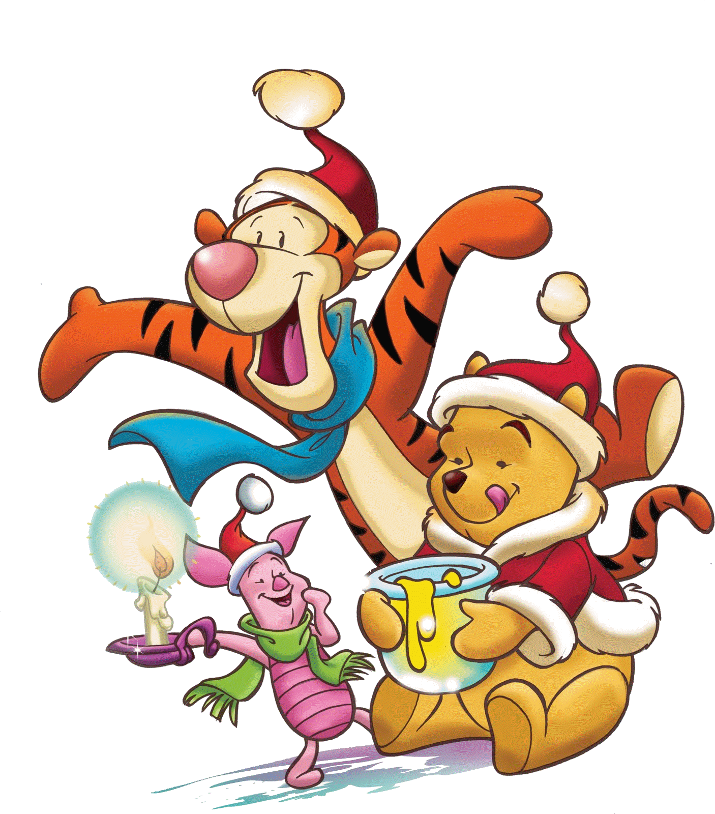 Christmas images . Winter clipart winnie the pooh