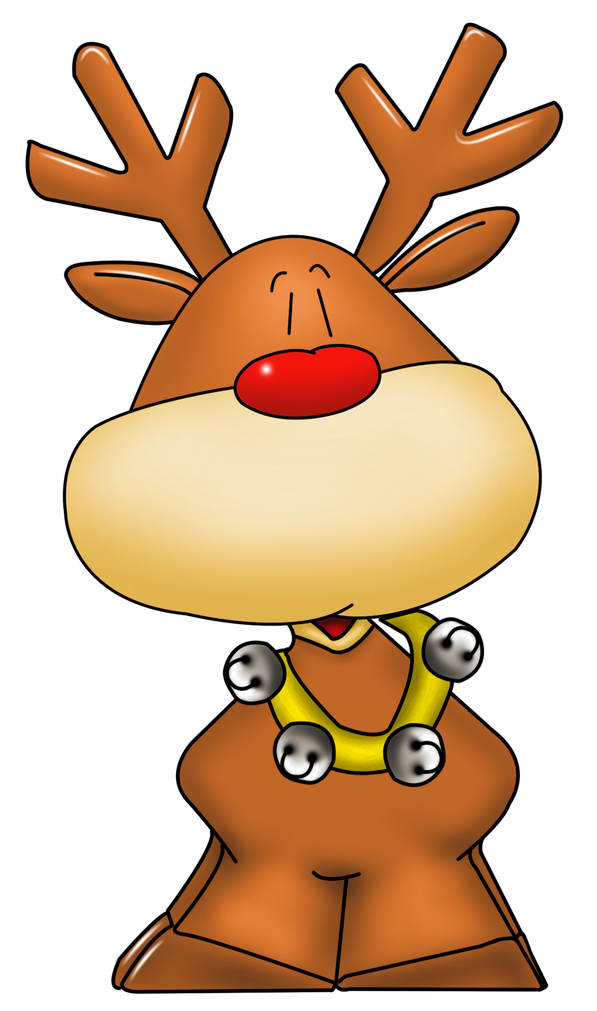 Png picture christmas crafts. Clipart reindeer rudolph