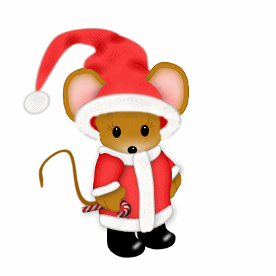 clipart christmas mouse