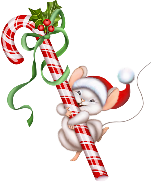 clipart christmas mouse