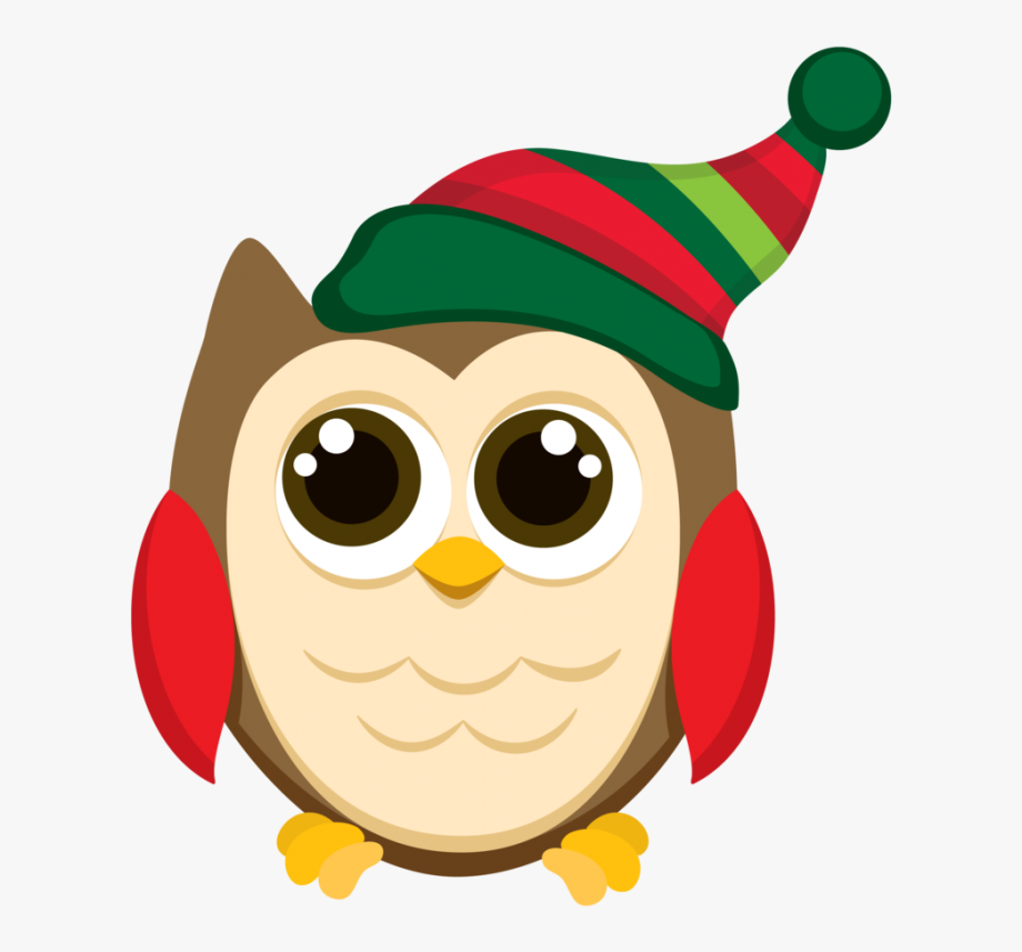 Owl clip art png. Owls clipart christmas