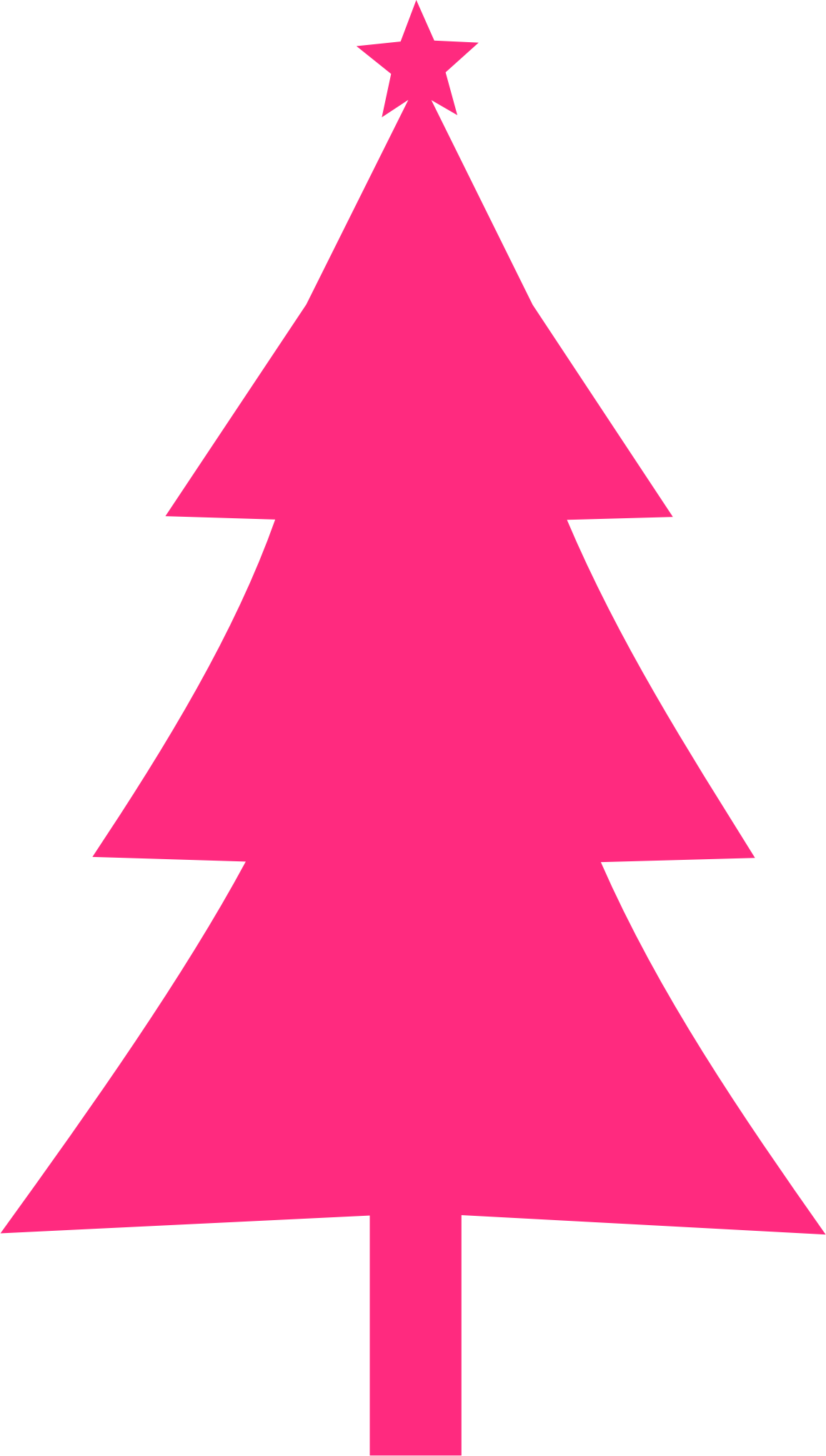 Clipart christmas pink. Tree silhouette big image