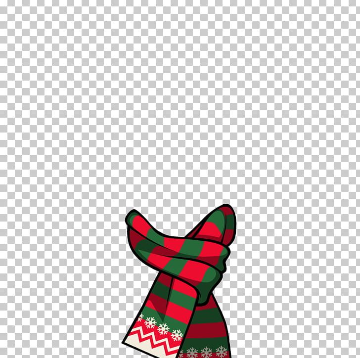 clipart santa scarf