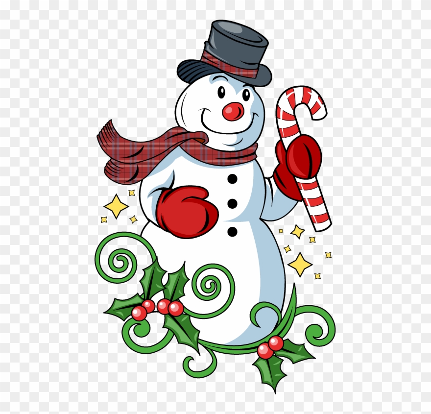 Holly clipart snowman. Graphic freeuse download christmas