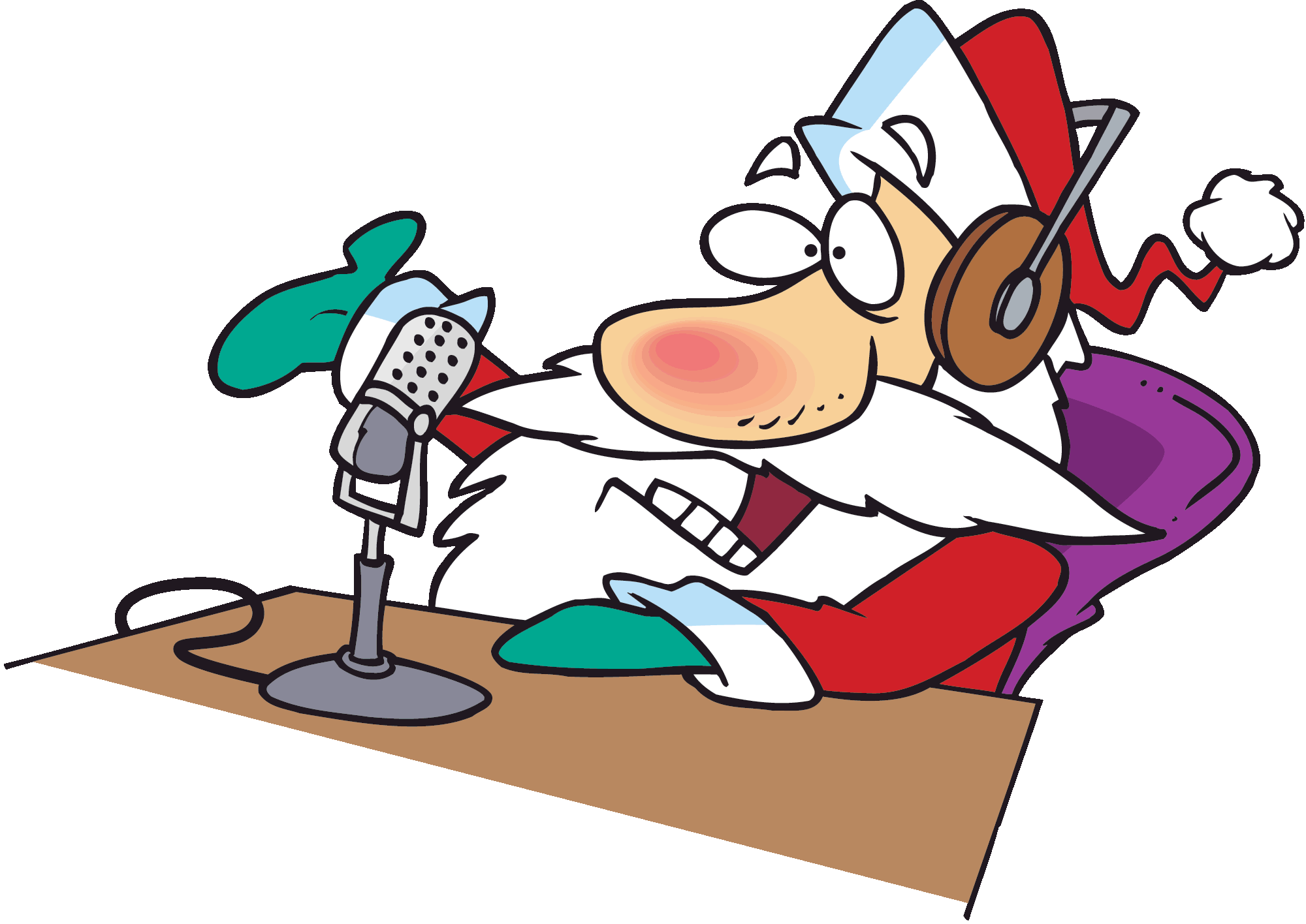 Microphone clipart announcement. Countdown christmas radio mobile