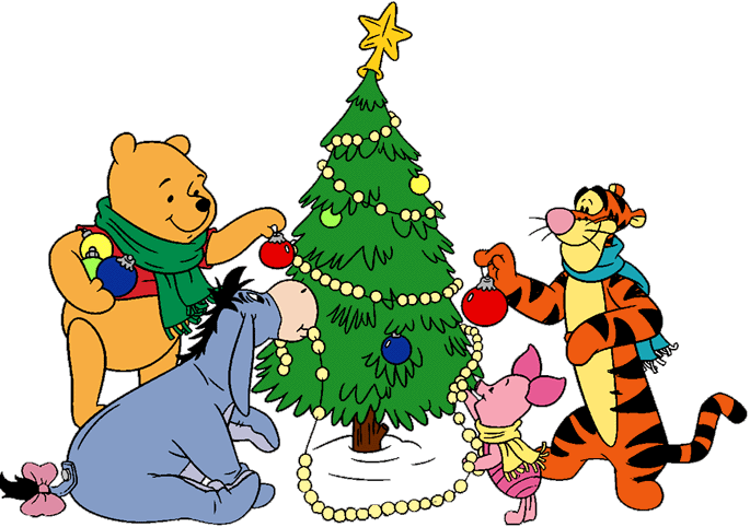 clipart christmas winnie the pooh
