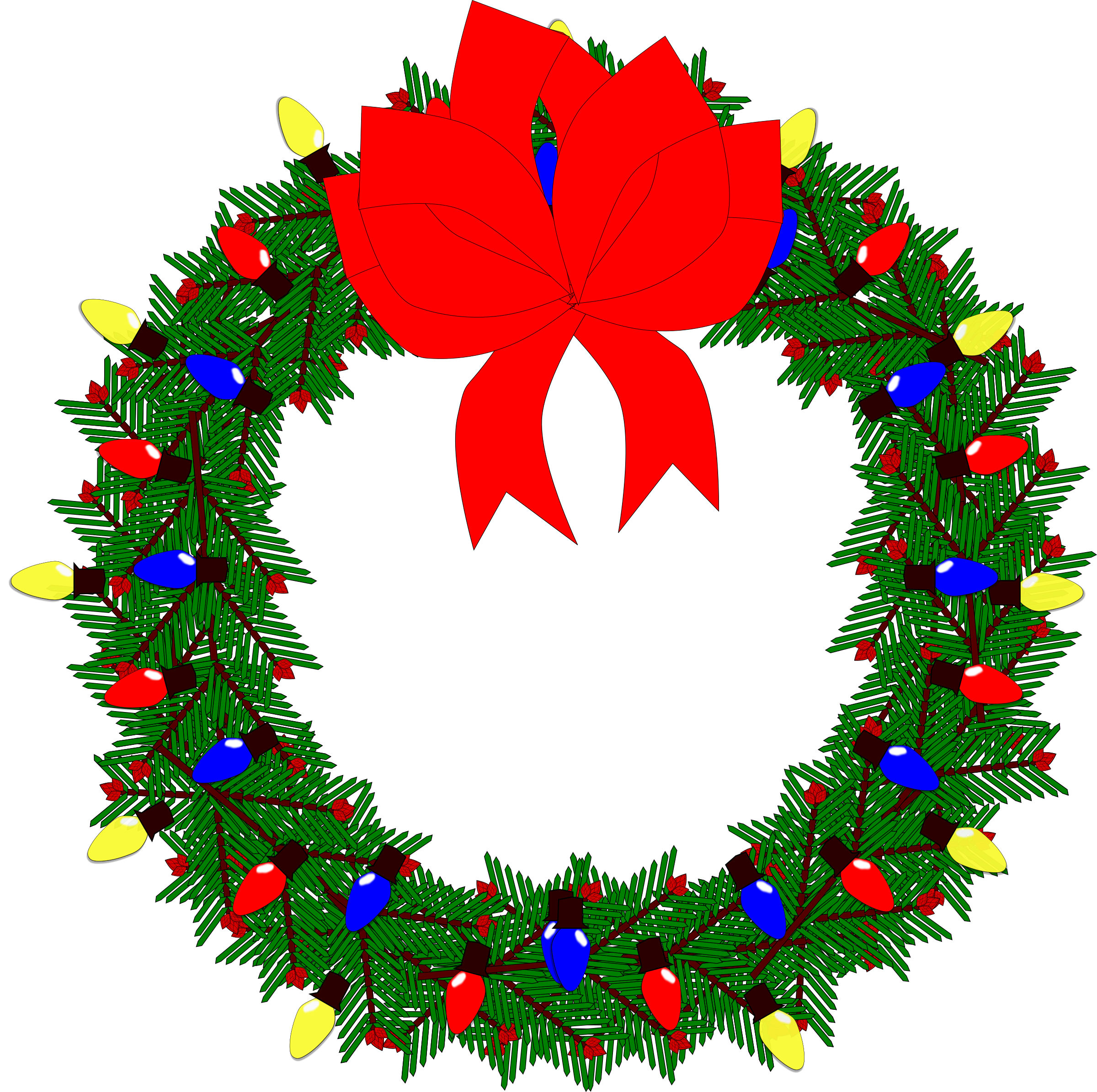 clipart christmas wreath