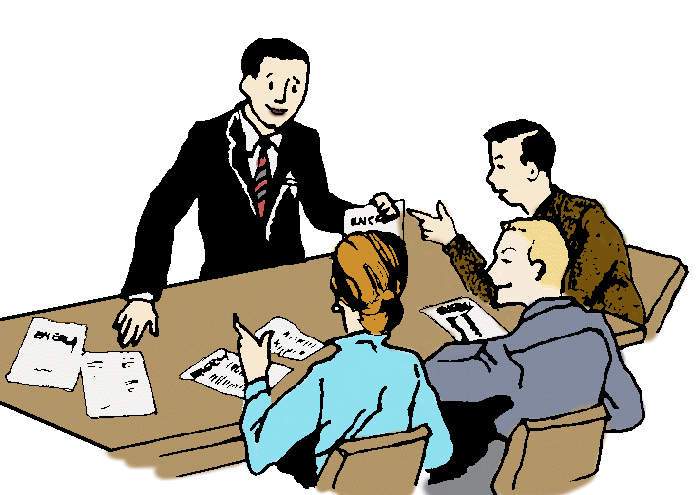 leader clipart meeting