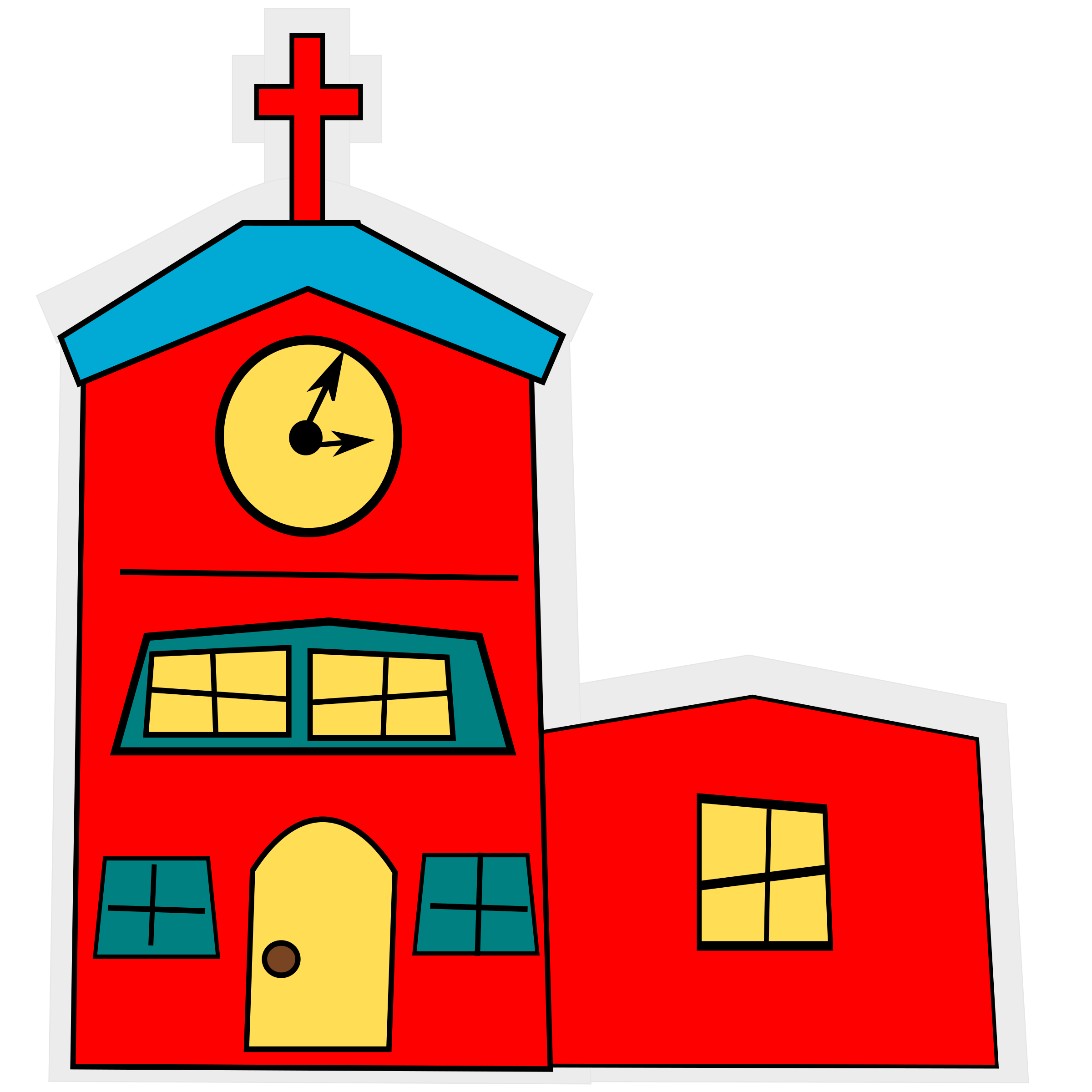 clock clipart church