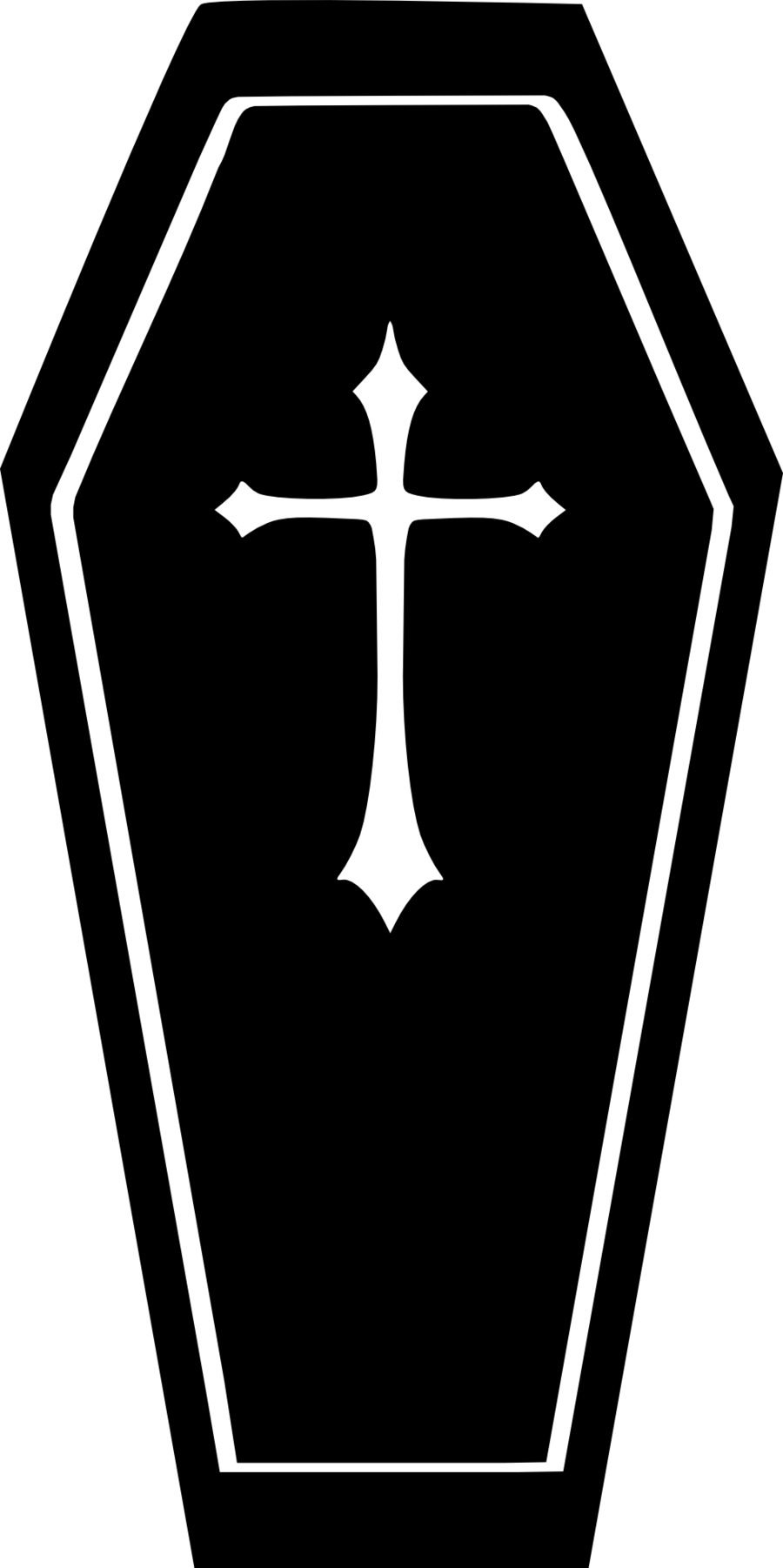 coffin clipart silhouette
