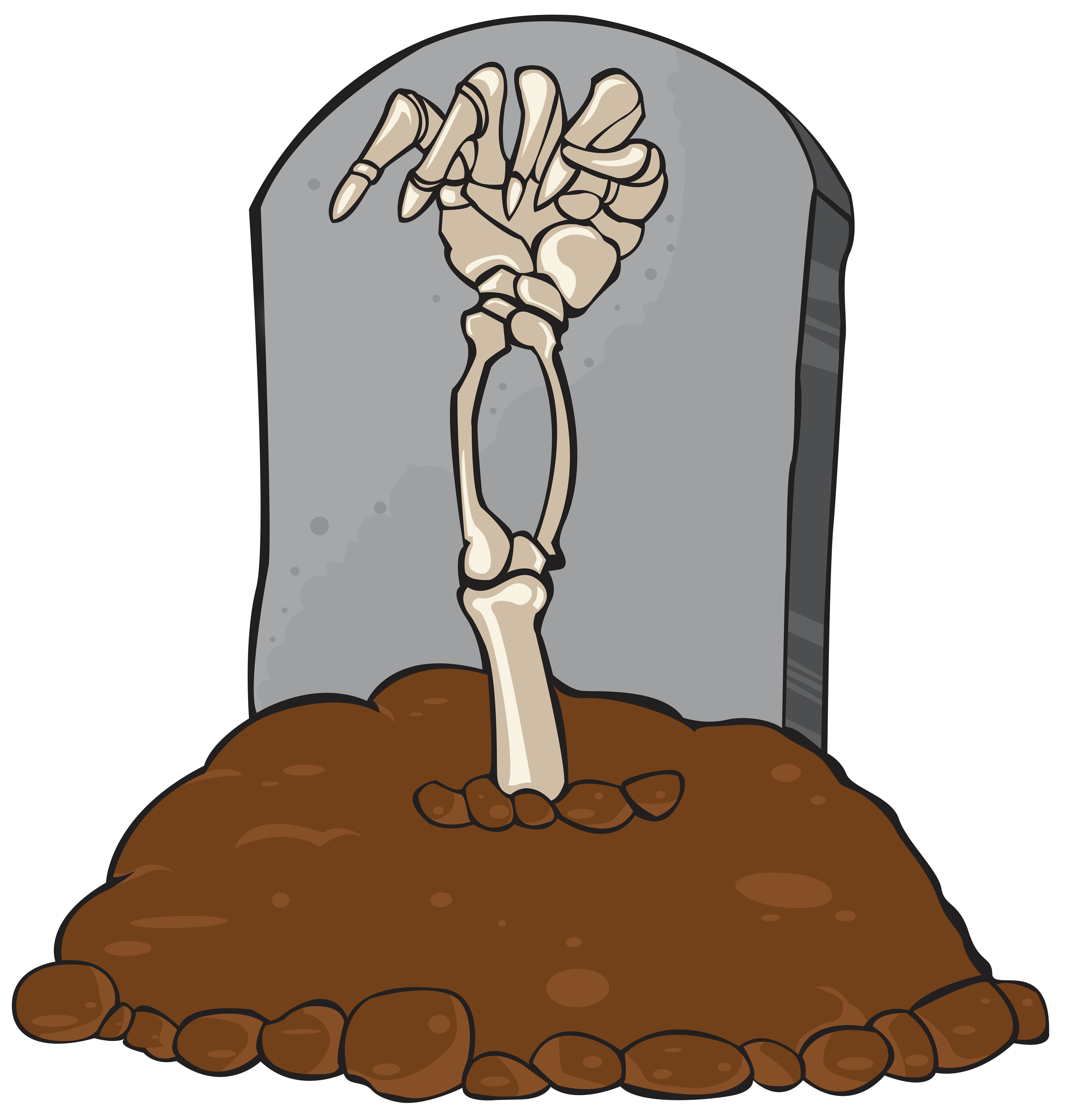 Clipart skeleton cartoon. Gravestone silhouette at getdrawings