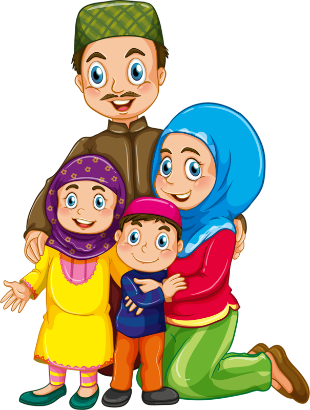 clipart family muslims