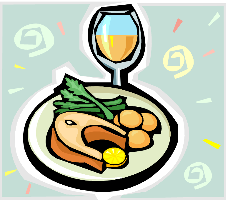 Dishes clipart meal time. Dinner free images clipartix
