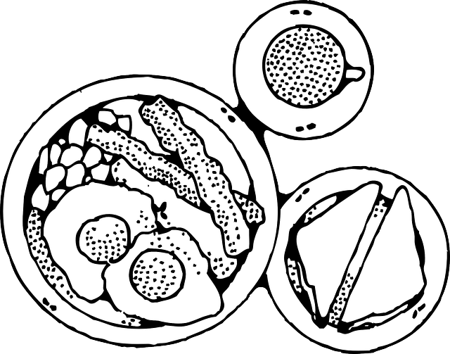 Plate food free collection. Hamburger clipart black and white