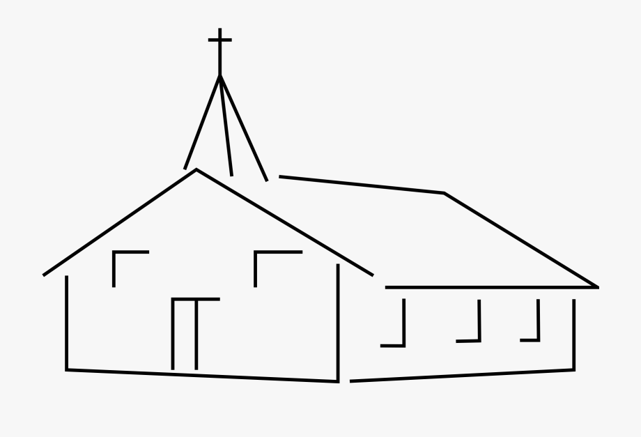 clipart church outline