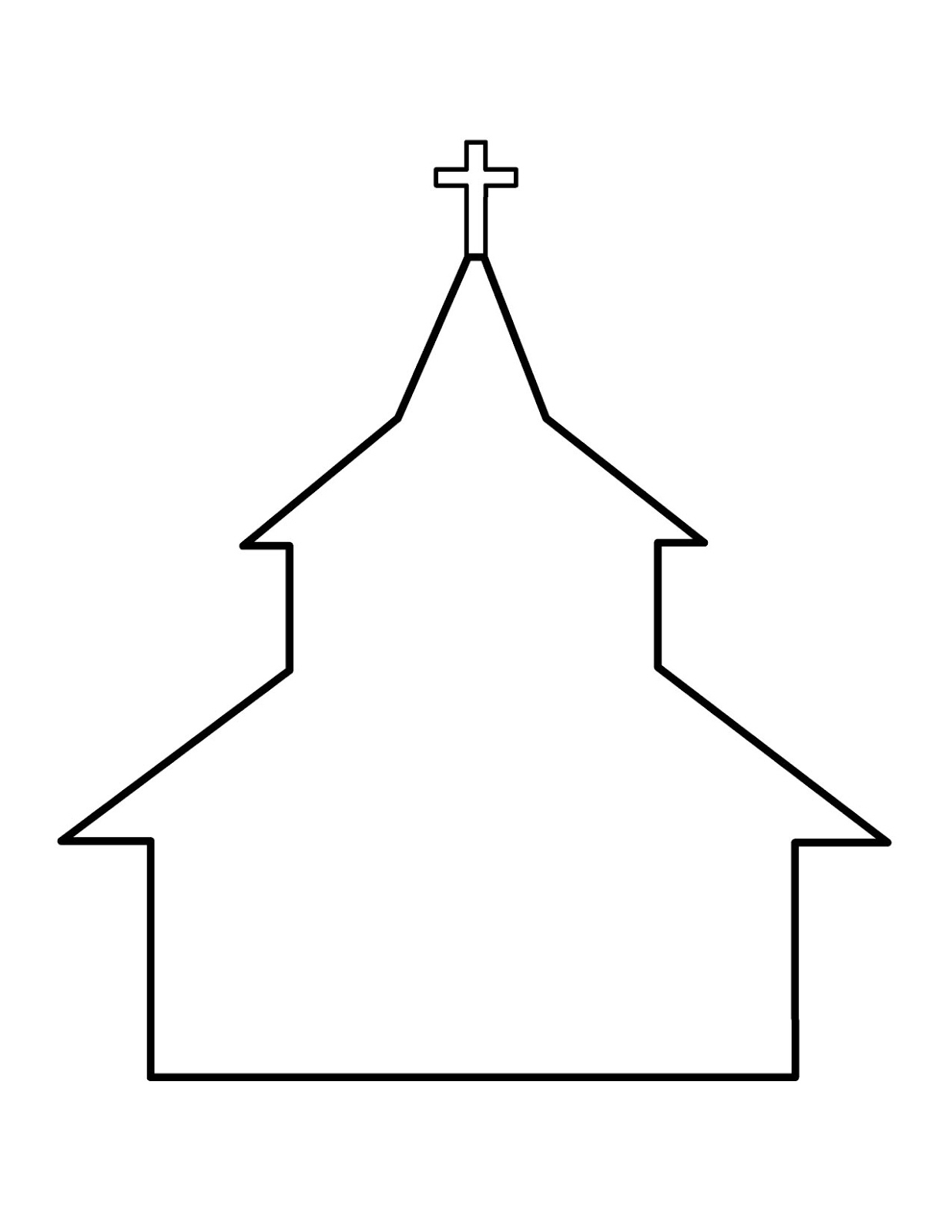 clipart church outline