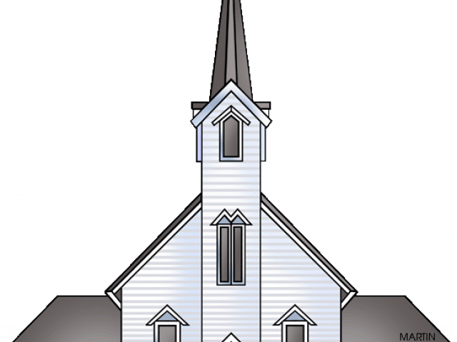 clipart church protestant church