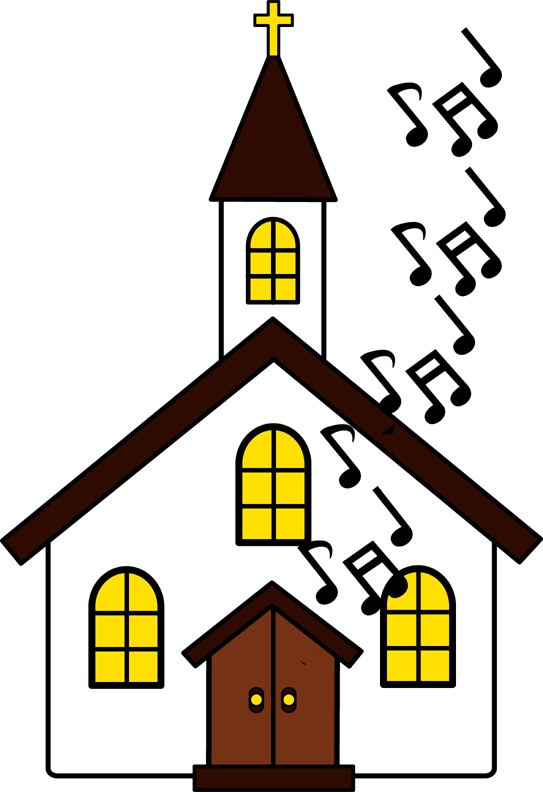 clipart piano church