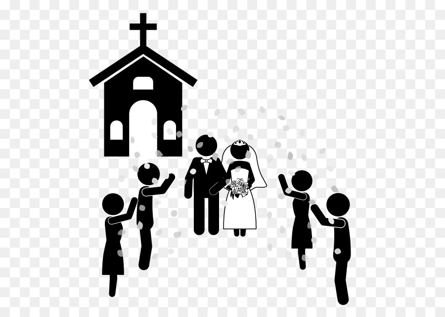 Marriage clipart church wedding. Silhouette 
