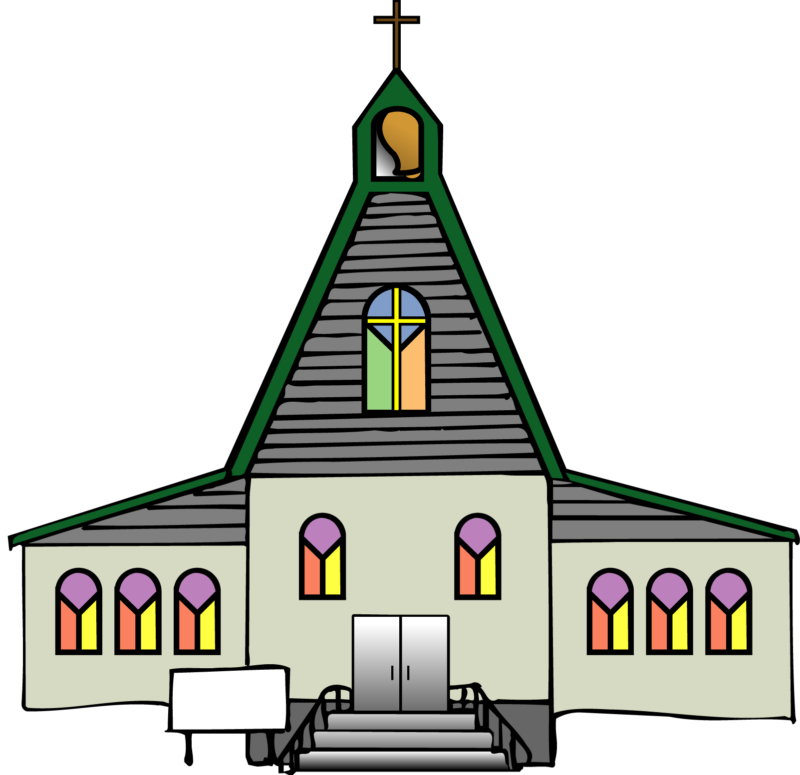 Clipart png church. Free black and white