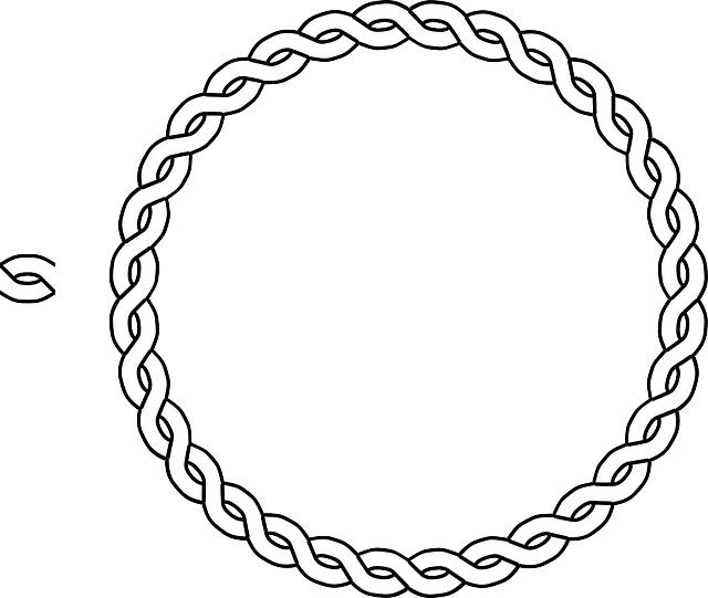 clipart circle braided