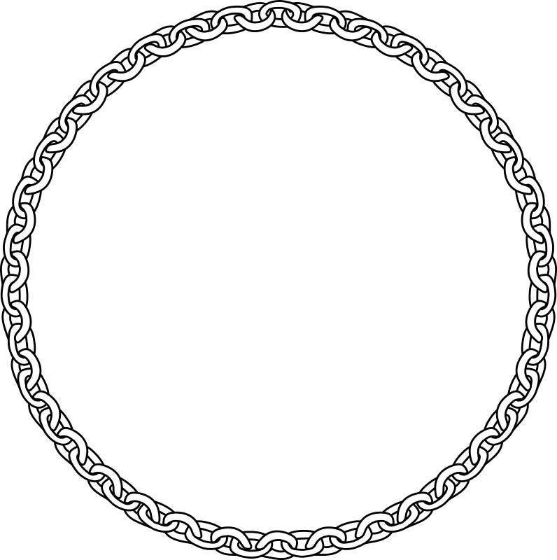 clipart circle chain link