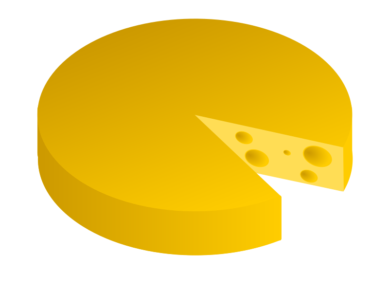 clipart circle cheese