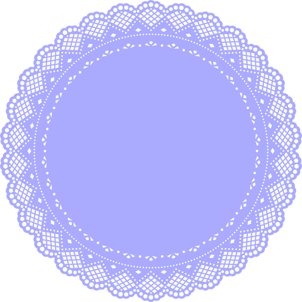 heart clipart doily