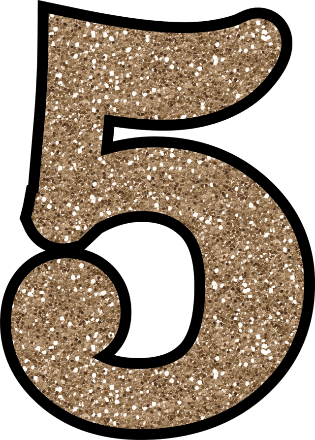 number 2 clipart sparkly