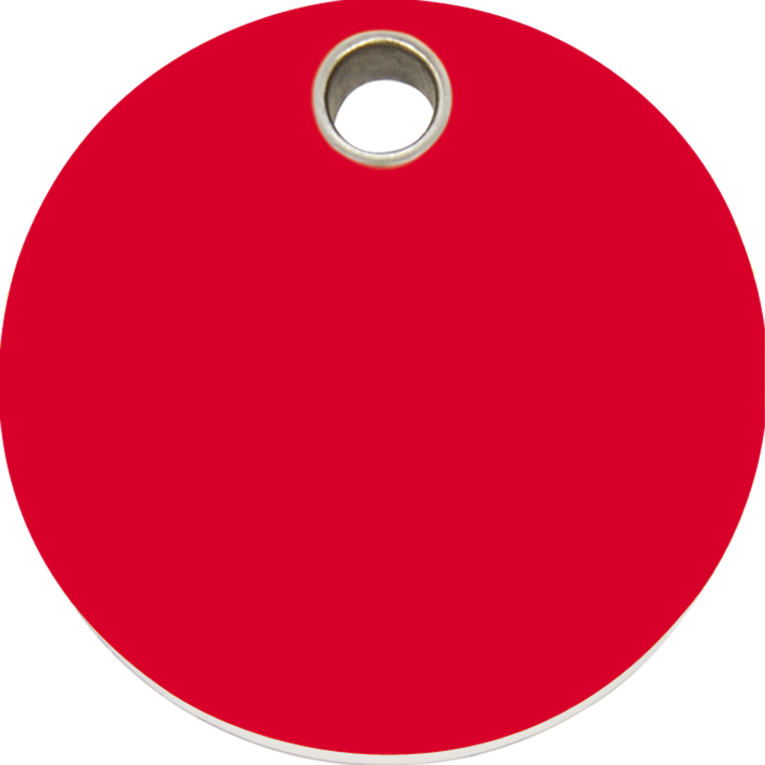 Red dingo plastic tag. Clipart circle light brown