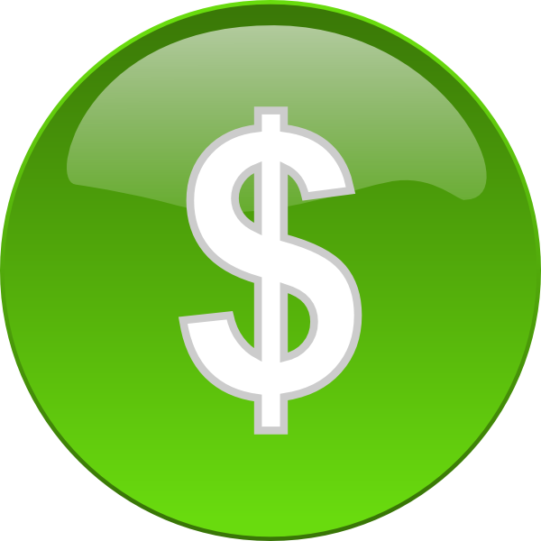Money financial button clip. Finance clipart logo