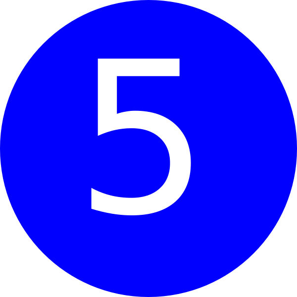 number 2 clipart blue