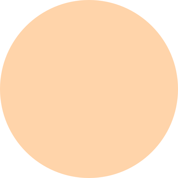 Circle peach