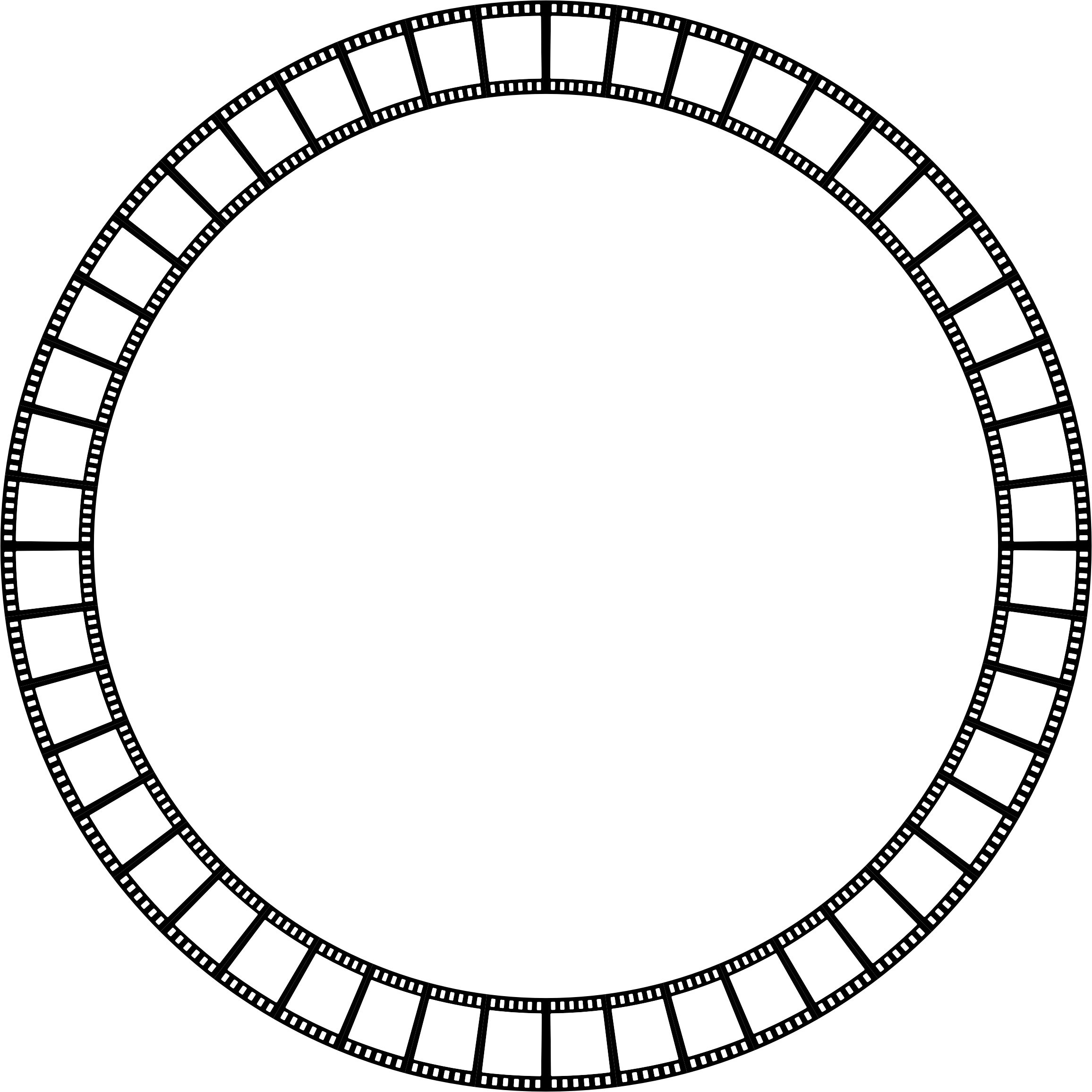 White circle frame png. Clipart film strip big