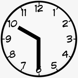clipart clock 7 am