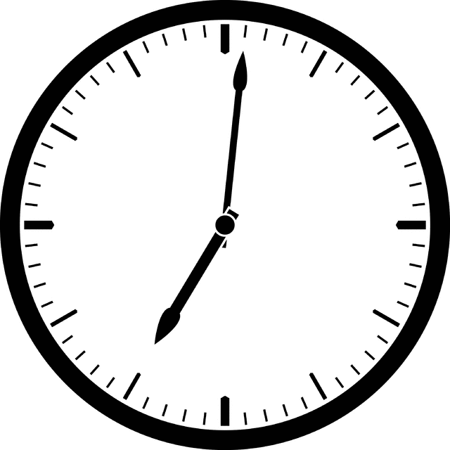 clipart clock 7 o clock