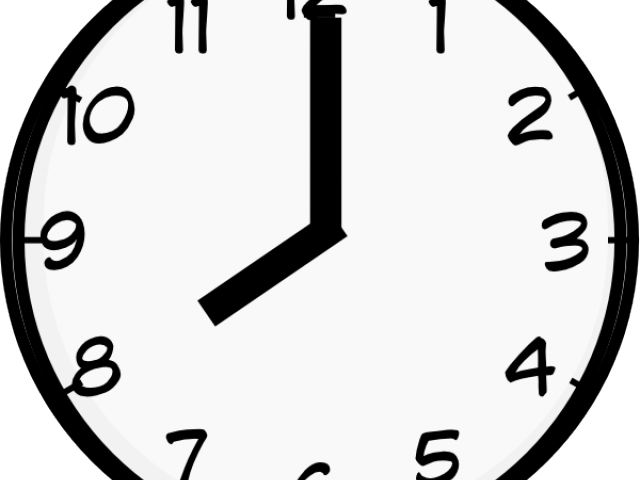 clocks clipart 8pm
